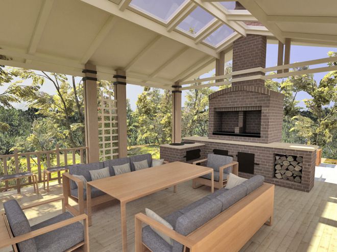 Дизайн беседки с печкой Дизайн беседки с печкой