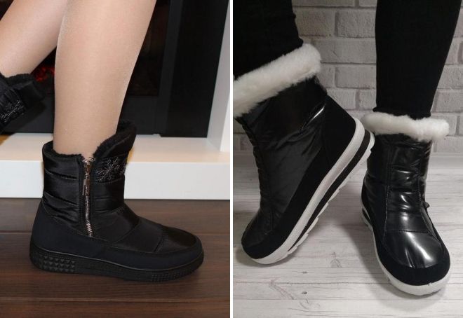 короткие сапоги дутики короткие сапоги дутики