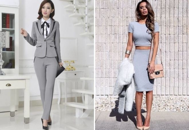 костюм серого цвета костюм серого цвета