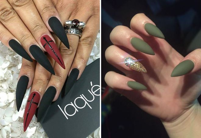 матовые острые ногти дизайн матовые острые ногти дизайн
