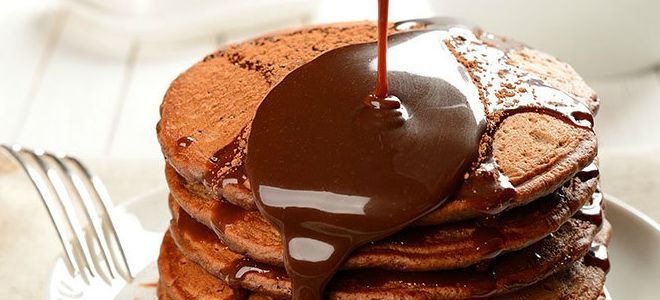 панкейки с шоколадом панкейки с шоколадом