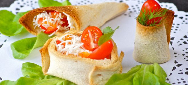 тарталетки из тостового хлеба с начинкой тарталетки из тостового хлеба с начинкой