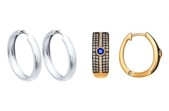 толстые серьги кольца толстые серьги кольца