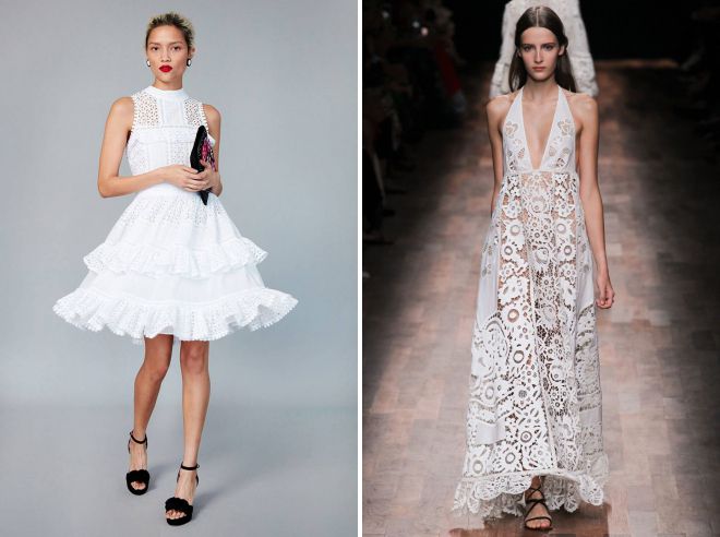 белое хлопковое платье с кружевом 2018 белое хлопковое платье с кружевом 2018