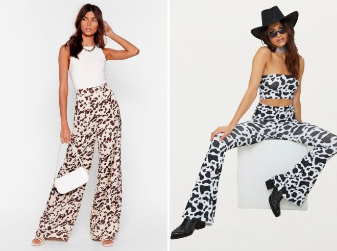 боюки с принтом коровы боюки с принтом коровы