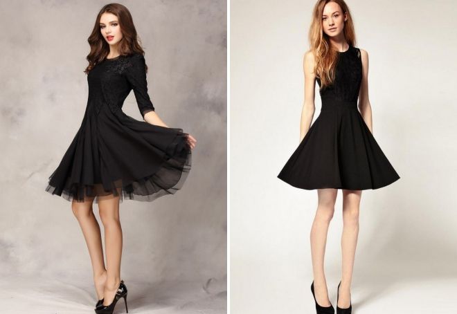 черные короткие пышные платья черные короткие пышные платья