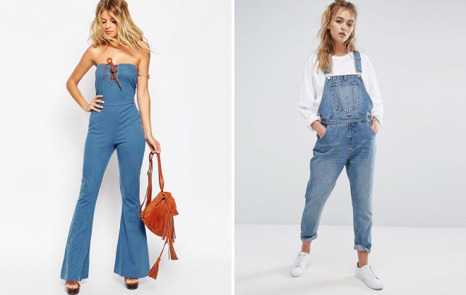 джинсовый стиль комбинезон джинсовый стиль комбинезон