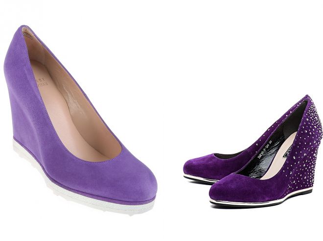 фиолетовые туфли на танкетке фиолетовые туфли на танкетке