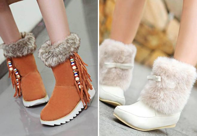 короткие зимние сапоги с мехом короткие зимние сапоги с мехом