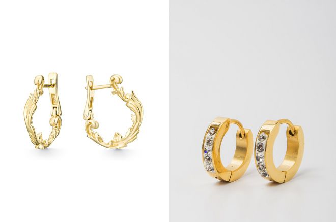 маленькие серьги кольца маленькие серьги кольца