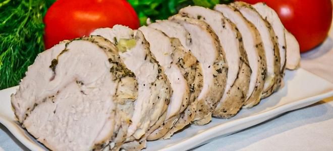 рулет из индейки в духовке рулет из индейки в духовке