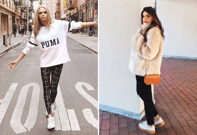 с чем носить кеды Пума с чем носить кеды Пума