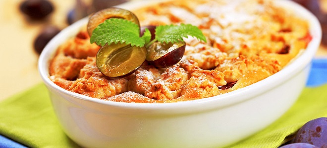 Клафути со сливами