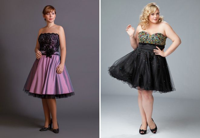 коктейльное платье с пышной юбкой