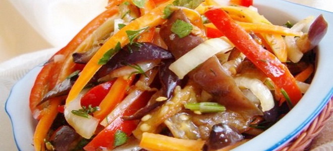 корейский салат из баклажанов на зиму