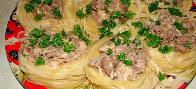 макароны с фаршем рецепт
