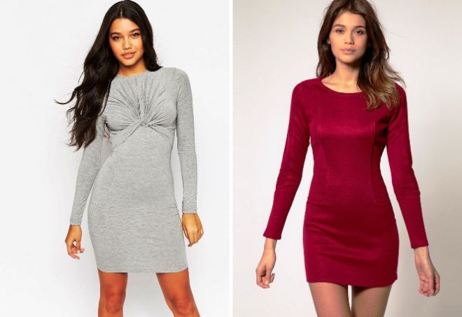 платье с длинным рукавом10