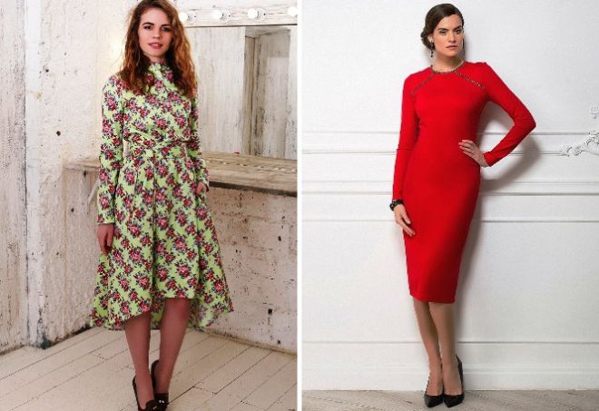 платье с длинным рукавом13