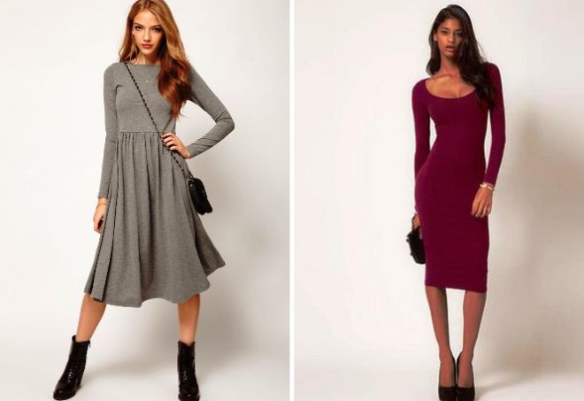 платье с длинным рукавом7