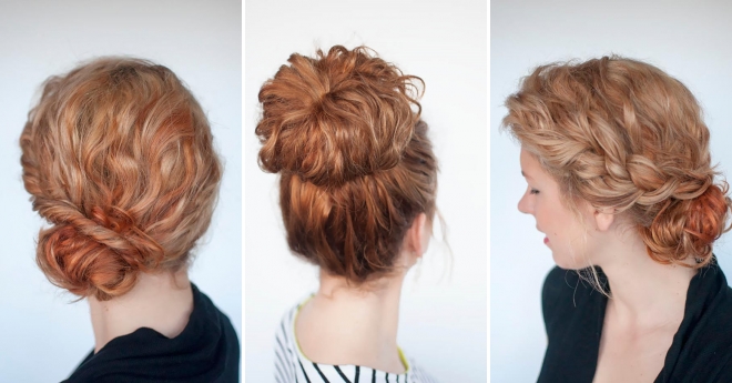 Прически для вьющихся волос