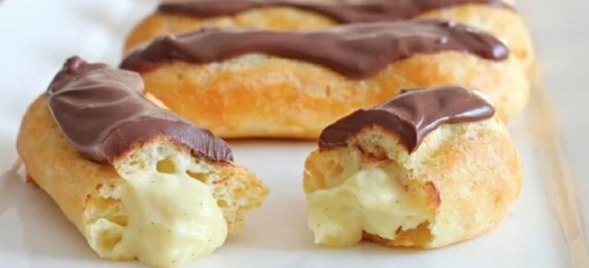 рецепт эклеров с заварным кремом