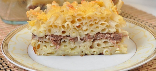 рецепт запеканки из макарон