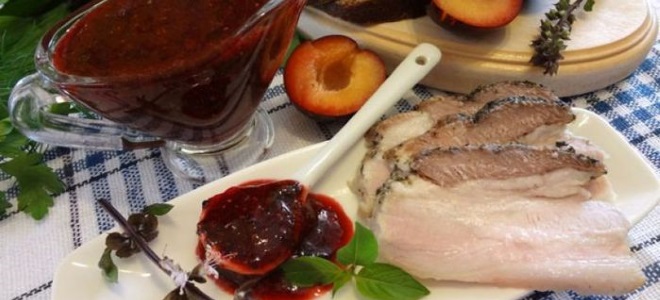 Соус ткемали на зиму из слив