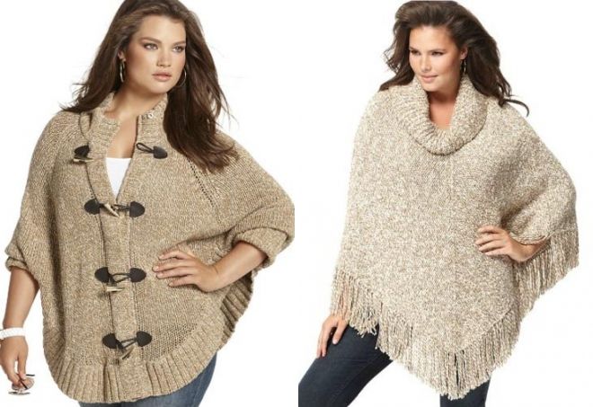 вязаное пончо10