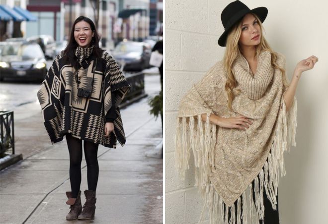 вязаное пончо11