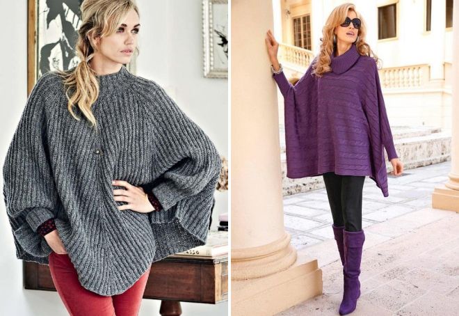 вязаное пончо5