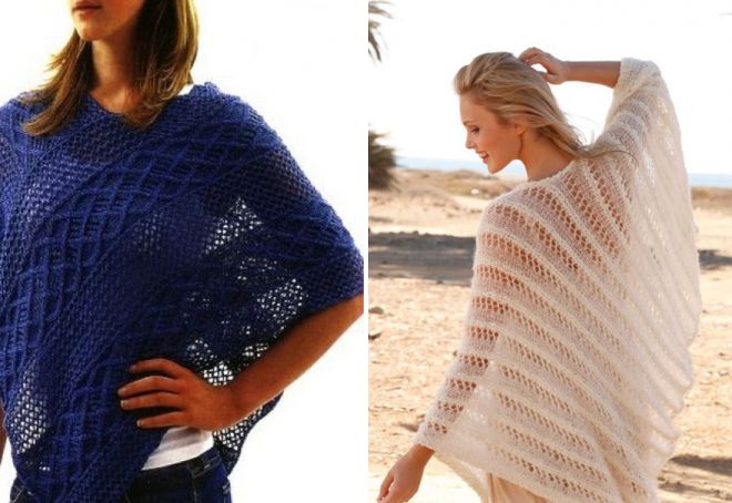 вязаное пончо8