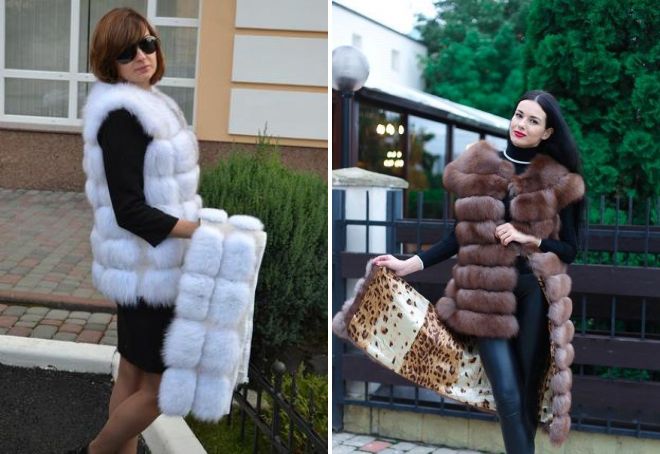 жилетка из песца 9