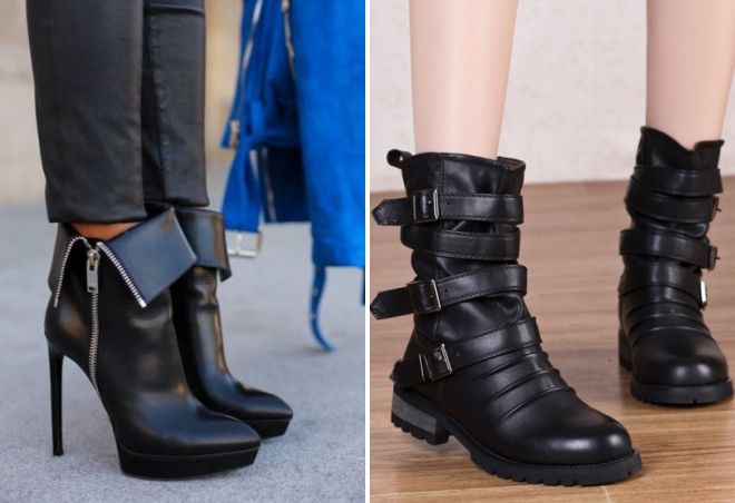 короткие зимние сапоги